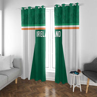 Ireland Rugby Window Curtain Old Retro Style