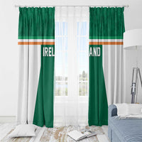 Ireland Rugby Window Curtain Old Retro Style