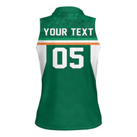 Custom Ireland Rugby Women Sleeveless Polo Shirt Old Retro Style