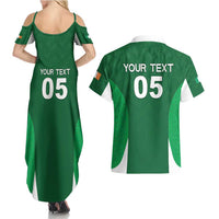 Custom Ireland Rugby Couples Matching Summer Maxi Dress and Hawaiian Shirt Irish Celtic Shamrock