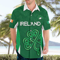 Custom Ireland Rugby Hawaiian Shirt Irish Celtic Shamrock