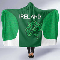Ireland Rugby Hooded Blanket Irish Celtic Shamrock