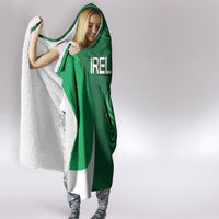 Ireland Rugby Hooded Blanket Irish Celtic Shamrock