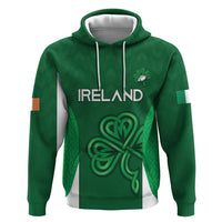 Custom Ireland Rugby Hoodie Irish Celtic Shamrock