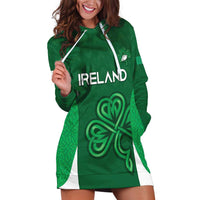 Custom Ireland Rugby Hoodie Dress Irish Celtic Shamrock