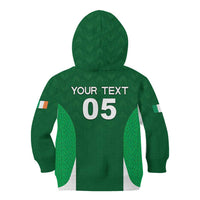 Custom Ireland Rugby Kid Hoodie Irish Celtic Shamrock