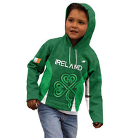 Custom Ireland Rugby Kid Hoodie Irish Celtic Shamrock