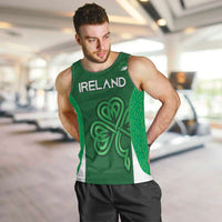 Custom Ireland Rugby Men Tank Top Irish Celtic Shamrock