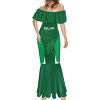 Custom Ireland Rugby Mermaid Dress Irish Celtic Shamrock