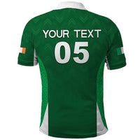 Custom Ireland Rugby Polo Shirt Irish Celtic Shamrock