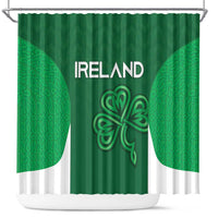 Ireland Rugby Shower Curtain Irish Celtic Shamrock