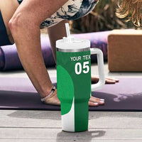 Custom Ireland Rugby Tumbler With Handle Irish Celtic Shamrock