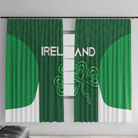 Ireland Rugby Window Curtain Irish Celtic Shamrock