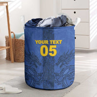 Custom Bosnia And Herzegovina Football Laundry Basket Zmajevi Rising Strong