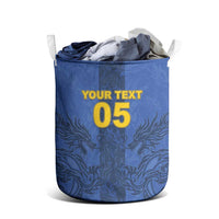Custom Bosnia And Herzegovina Football Laundry Basket Zmajevi Rising Strong