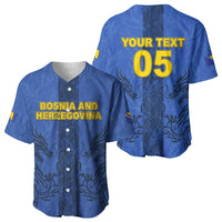 Custom Bosnia And Herzegovina Football Baseball Jersey Zmajevi Rising Strong