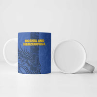 Custom Bosnia And Herzegovina Football Ceramic Mug Zmajevi Rising Strong