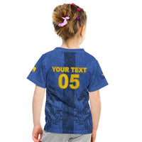 Custom Bosnia And Herzegovina Football Kid T Shirt Zmajevi Rising Strong