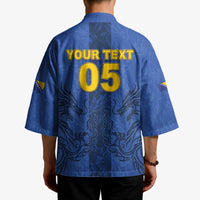 Custom Bosnia And Herzegovina Football Kimono Zmajevi Rising Strong