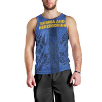 Custom Bosnia And Herzegovina Football Men Tank Top Zmajevi Rising Strong