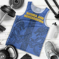 Custom Bosnia And Herzegovina Football Men Tank Top Zmajevi Rising Strong