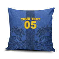 Custom Bosnia And Herzegovina Football Pillow Cover Zmajevi Rising Strong