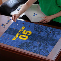 Custom Bosnia And Herzegovina Football Puzzle Zmajevi Rising Strong