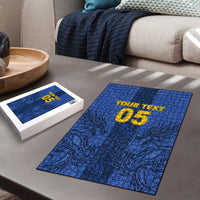 Custom Bosnia And Herzegovina Football Puzzle Zmajevi Rising Strong