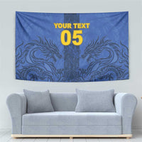 Custom Bosnia And Herzegovina Football Tapestry Zmajevi Rising Strong