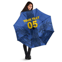 Custom Bosnia And Herzegovina Football Umbrella Zmajevi Rising Strong