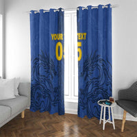 Custom Bosnia And Herzegovina Football Window Curtain Zmajevi Rising Strong