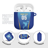 Custom Saint Lucia 2026 Cricket AirPods Case Kings Never Fall