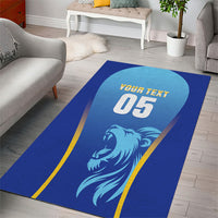 Custom Saint Lucia 2026 Cricket Area Rug Kings Never Fall