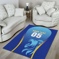 Custom Saint Lucia 2026 Cricket Area Rug Kings Never Fall