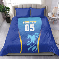 Custom Saint Lucia 2026 Cricket Bedding Set Kings Never Fall