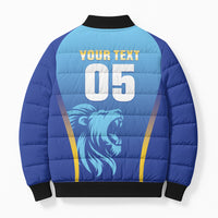Custom Saint Lucia 2026 Cricket Bomber Puffer Jacket Kings Never Fall