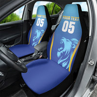Custom Saint Lucia 2026 Cricket Car Seat Cover Kings Never Fall