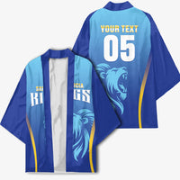 Custom Saint Lucia 2026 Cricket Kimono Kings Never Fall