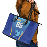 Custom Saint Lucia 2026 Cricket Leather Tote Bag Kings Never Fall