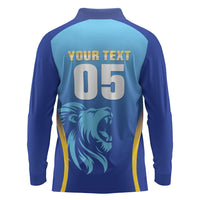 Custom Saint Lucia 2026 Cricket Long Sleeve Polo Shirt Kings Never Fall
