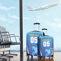 Custom Saint Lucia 2026 Cricket Luggage Cover Kings Never Fall