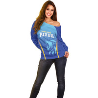 Custom Saint Lucia 2026 Cricket Off Shoulder Sweater Kings Never Fall