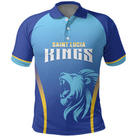 Custom Saint Lucia 2026 Cricket Polo Shirt Kings Never Fall