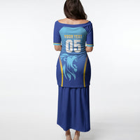 Custom Saint Lucia 2026 Cricket Puletasi Kings Never Fall