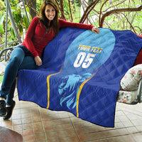 Custom Saint Lucia 2026 Cricket Quilt Kings Never Fall