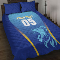 Custom Saint Lucia 2026 Cricket Quilt Bed Set Kings Never Fall