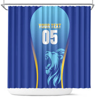 Custom Saint Lucia 2026 Cricket Shower Curtain Kings Never Fall