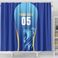 Custom Saint Lucia 2026 Cricket Shower Curtain Kings Never Fall