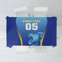 Custom Saint Lucia 2026 Cricket Tablecloth Kings Never Fall