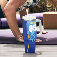 Custom Saint Lucia 2026 Cricket Tumbler With Handle Kings Never Fall